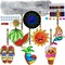 30 Sets Summer Suncatcher Craft Kits Glow in The Dark DIY Window Paint Art Sun Catcher Kits for Home Classroom Party Activities Art Project Party Favors